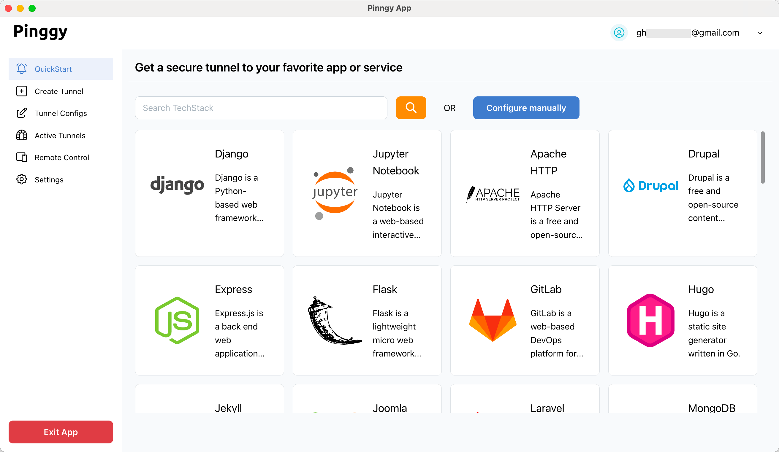 Pinggy GUI App