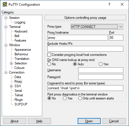 Putty Proxy