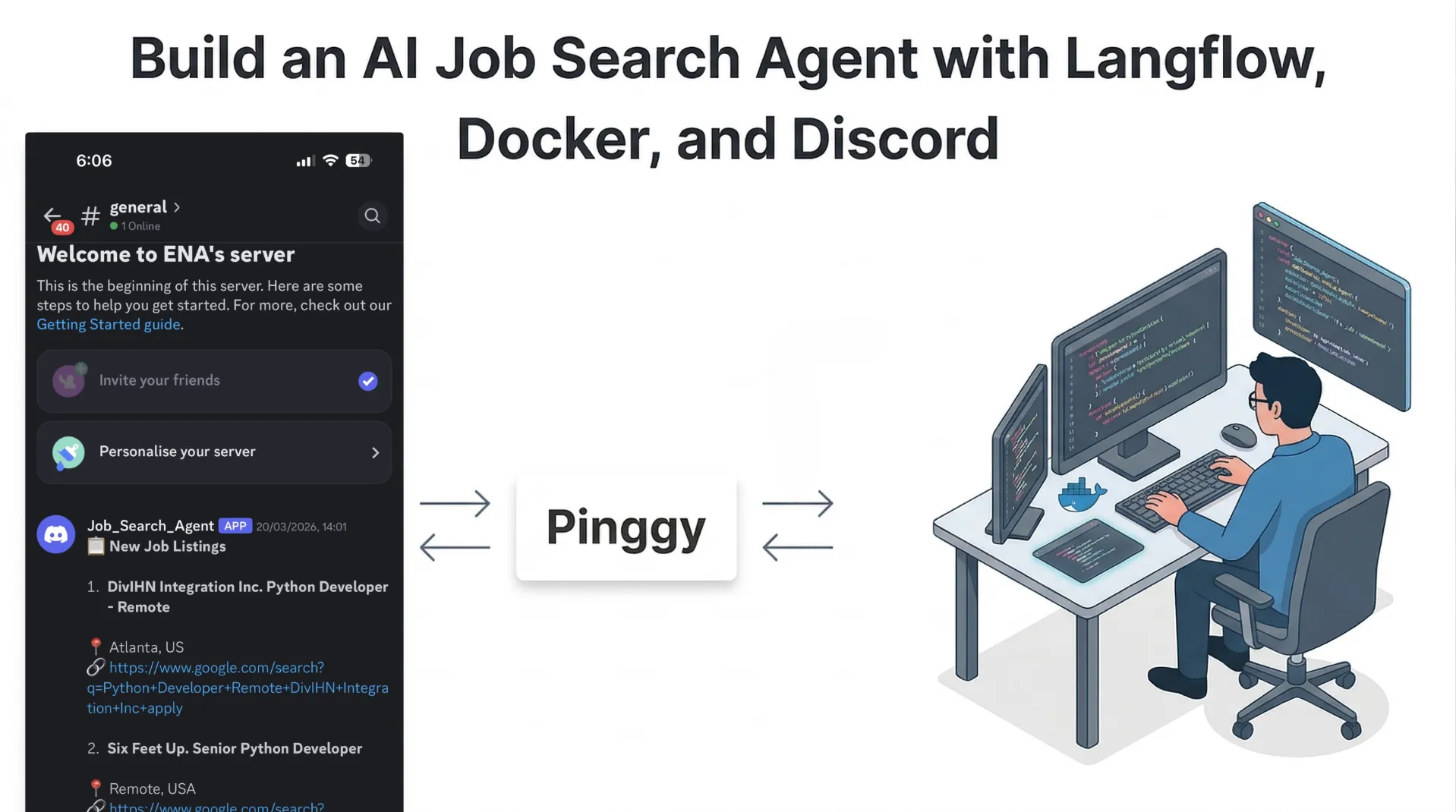 Build an AI Job Search Agent with Langflow, Docker, and Discord