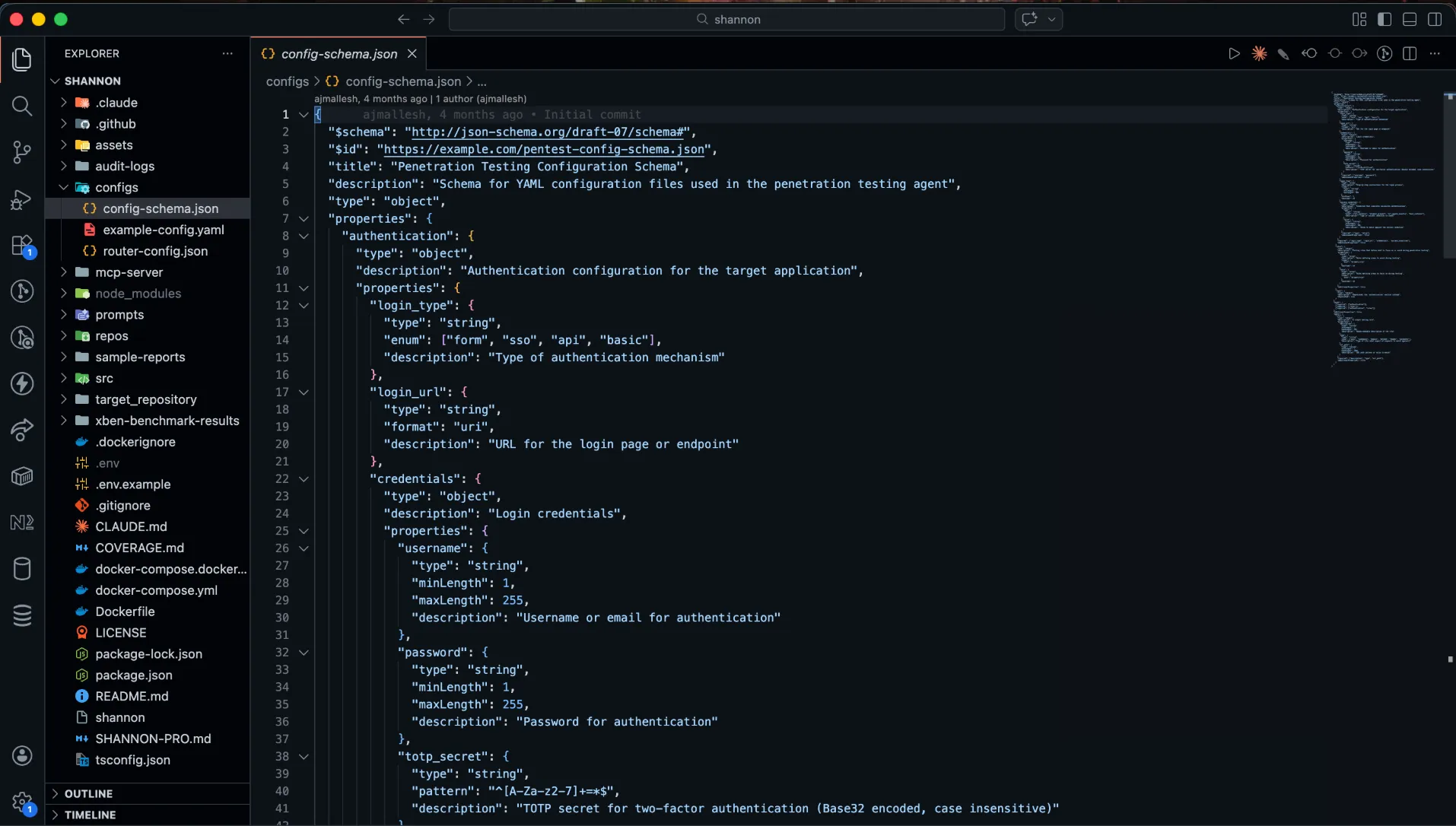 Shannon YAML configuration file