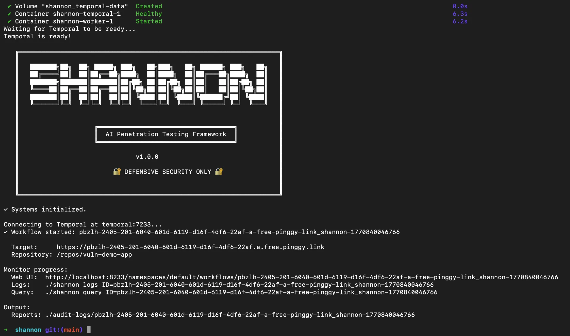 Shannon agents running in parallel