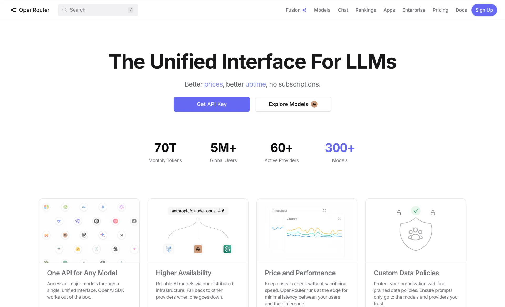 OpenRouter AI router dashboard