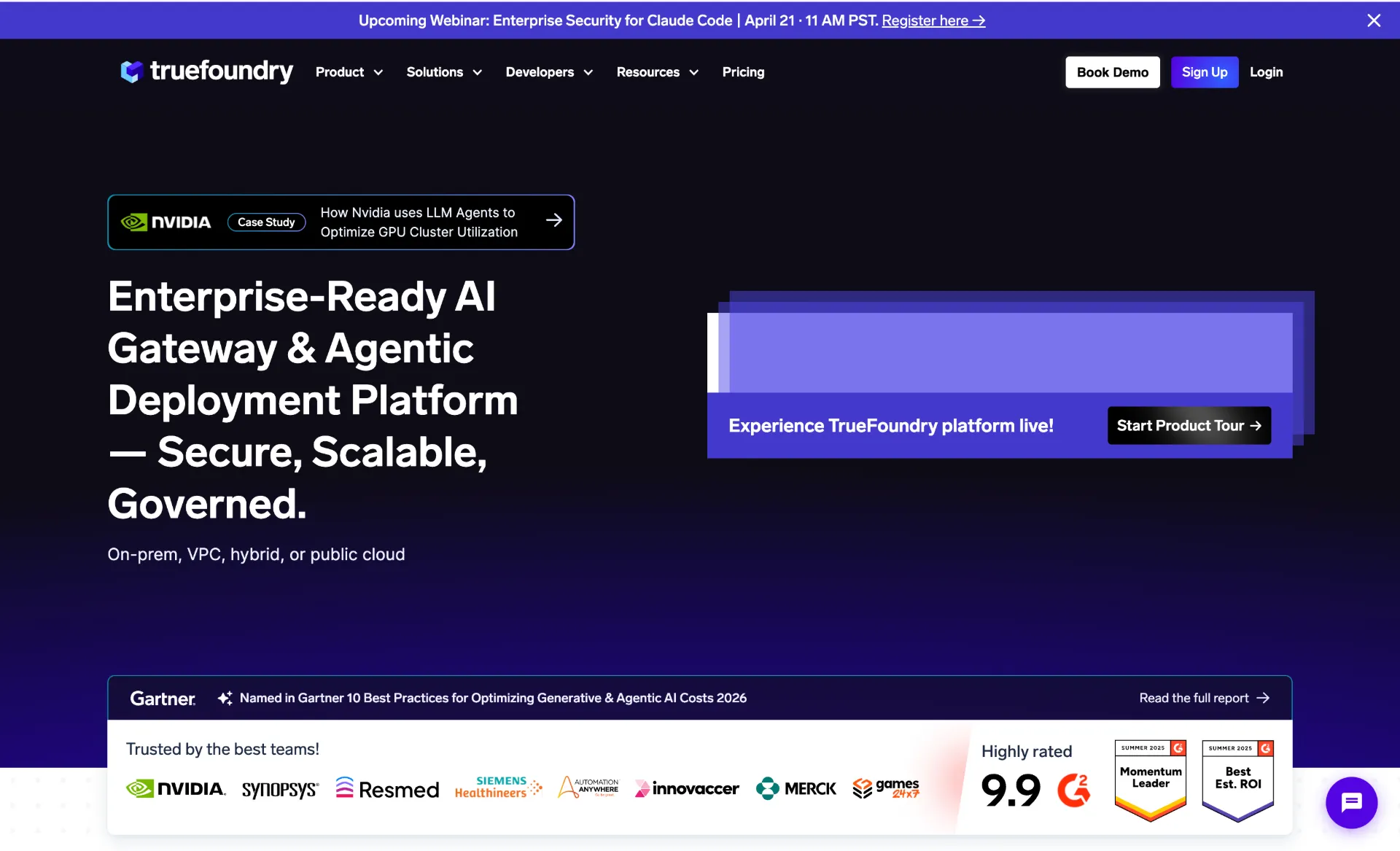 TrueFoundry AI Gateway dashboard