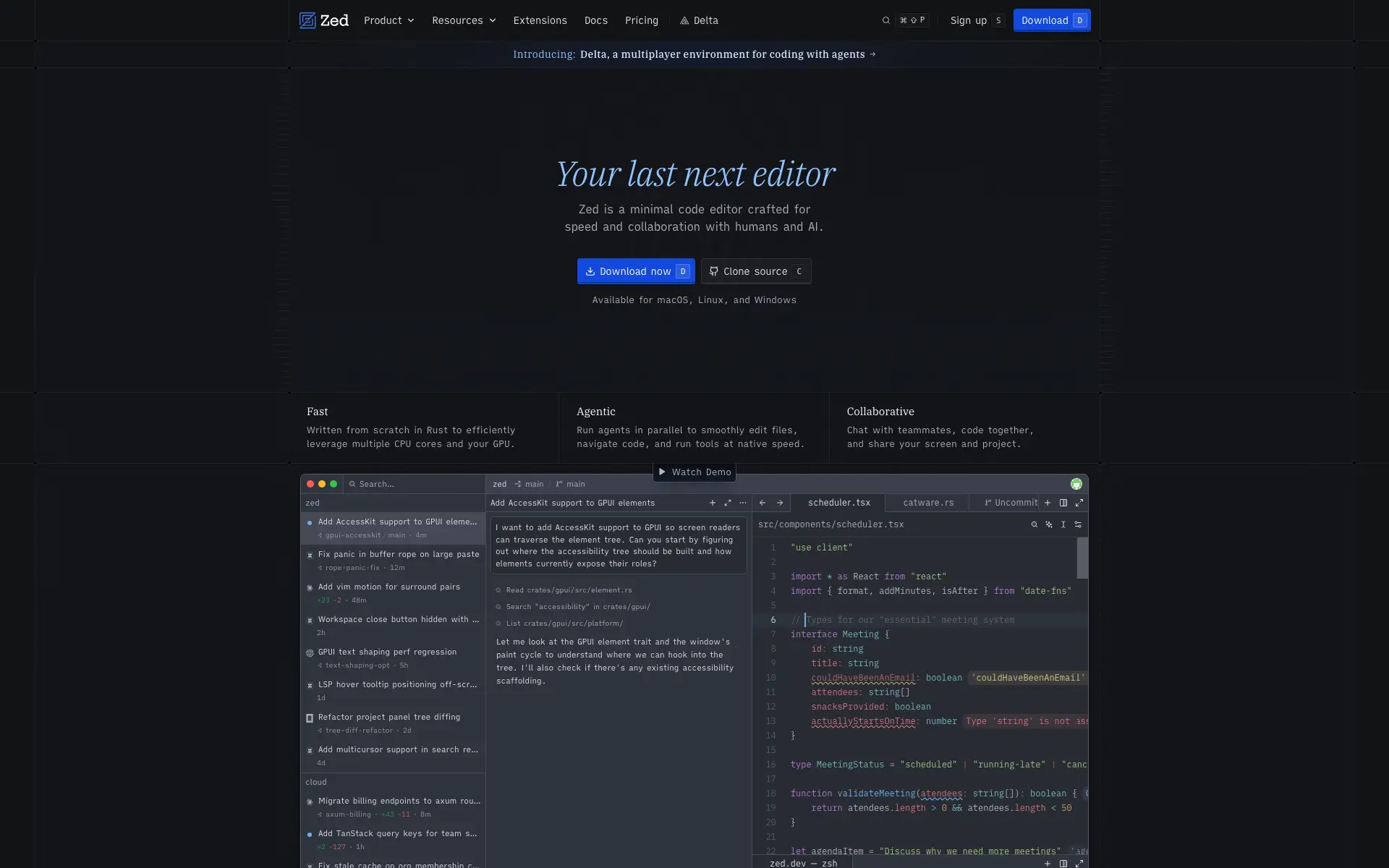 Zed AI code editor