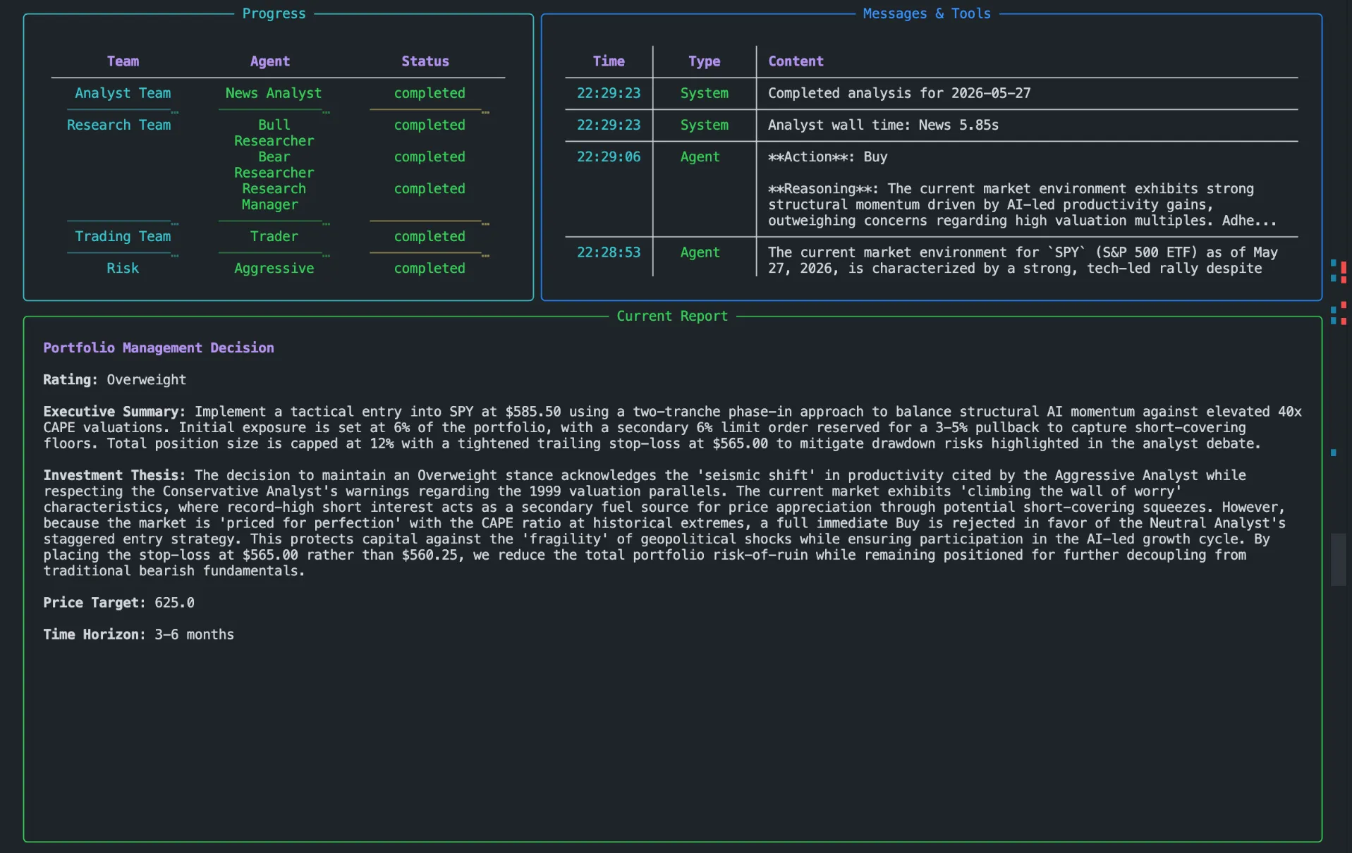 TradingAgents CLI - step 3 analyst selection