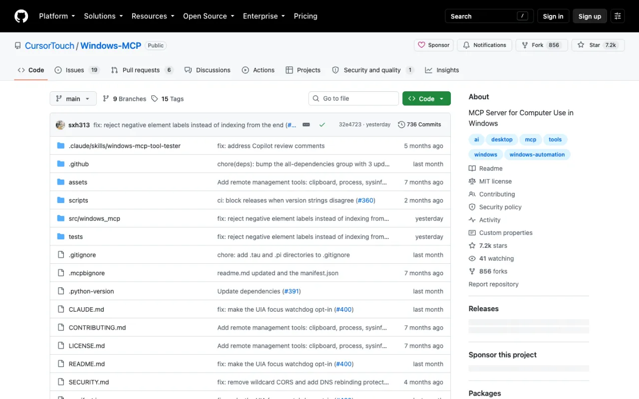 windows-mcp github repository