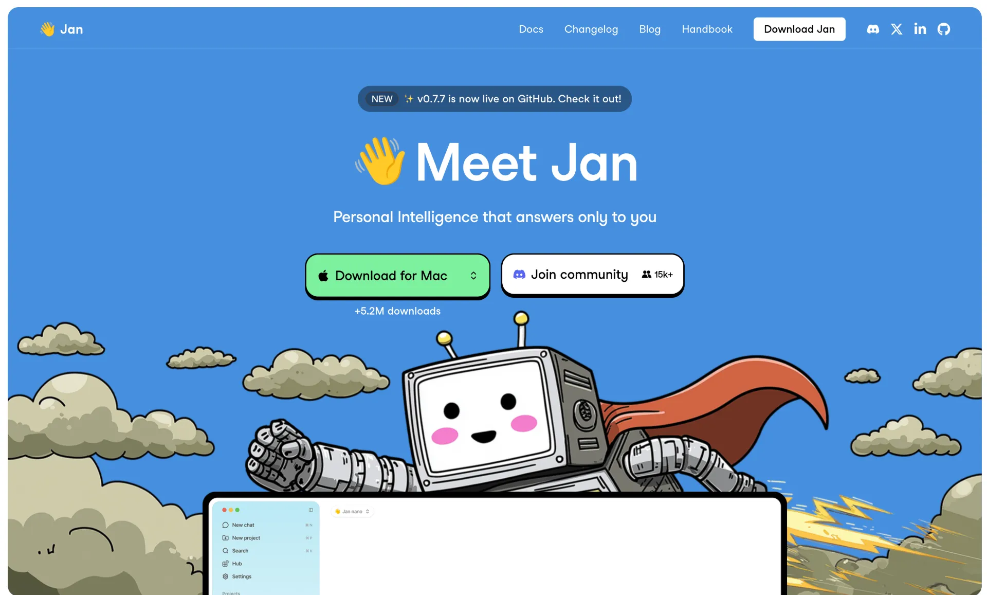 Jan AI Offline Desktop Application