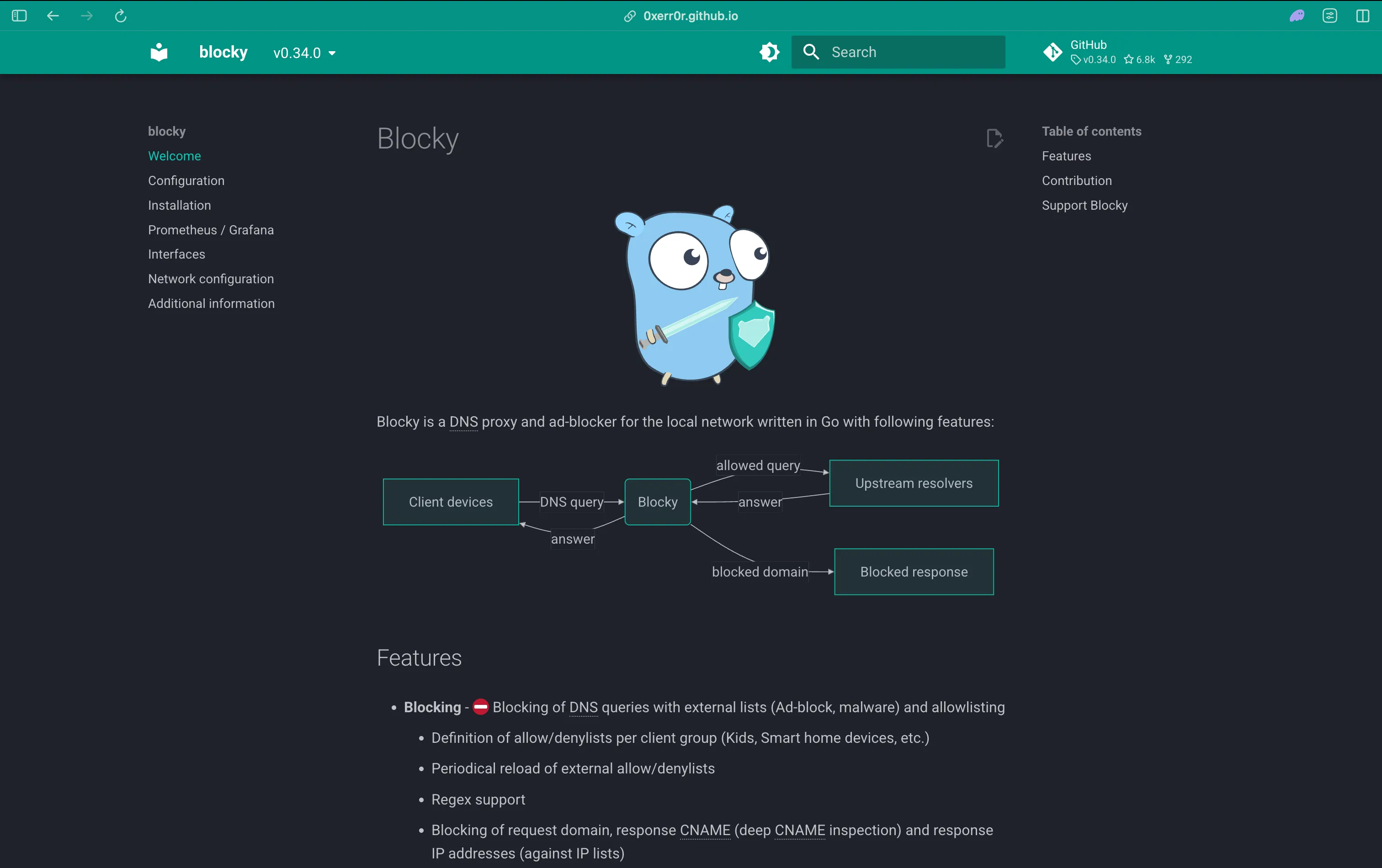 Blocky Lightweight DNS Proxy and Ad Blocker