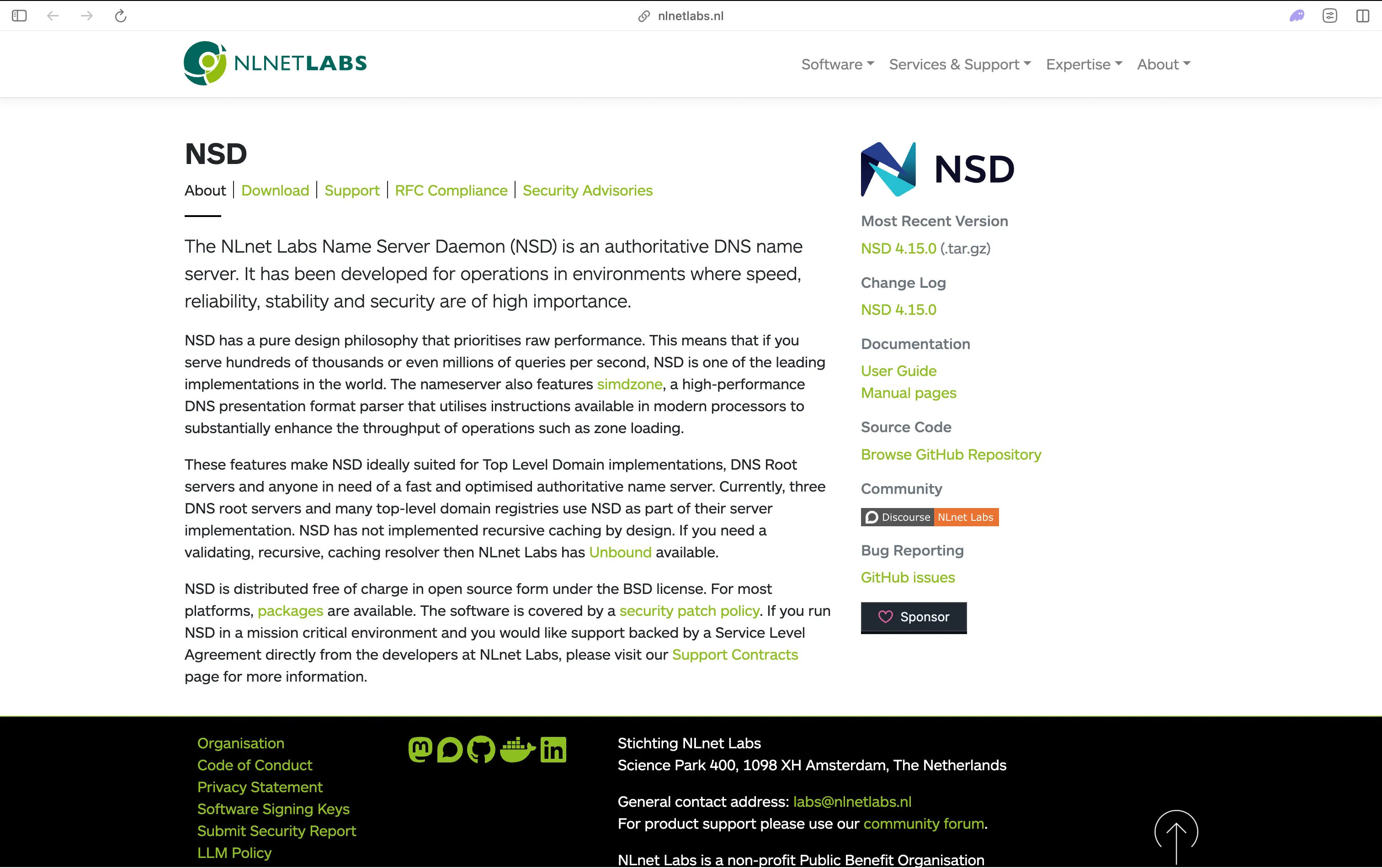 NSD Authoritative DNS Server by NLnet Labs