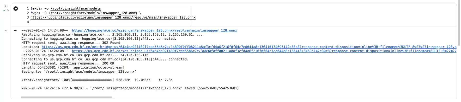 Download the Face Swap Model