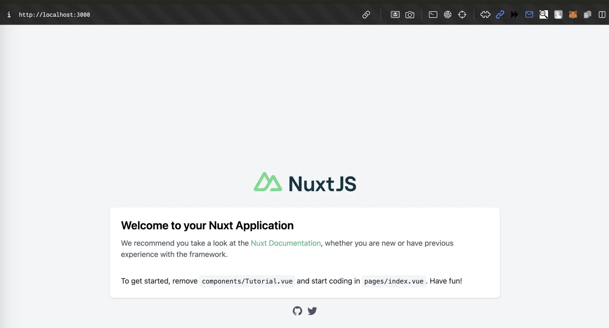 Nuxt App Running on Localhost