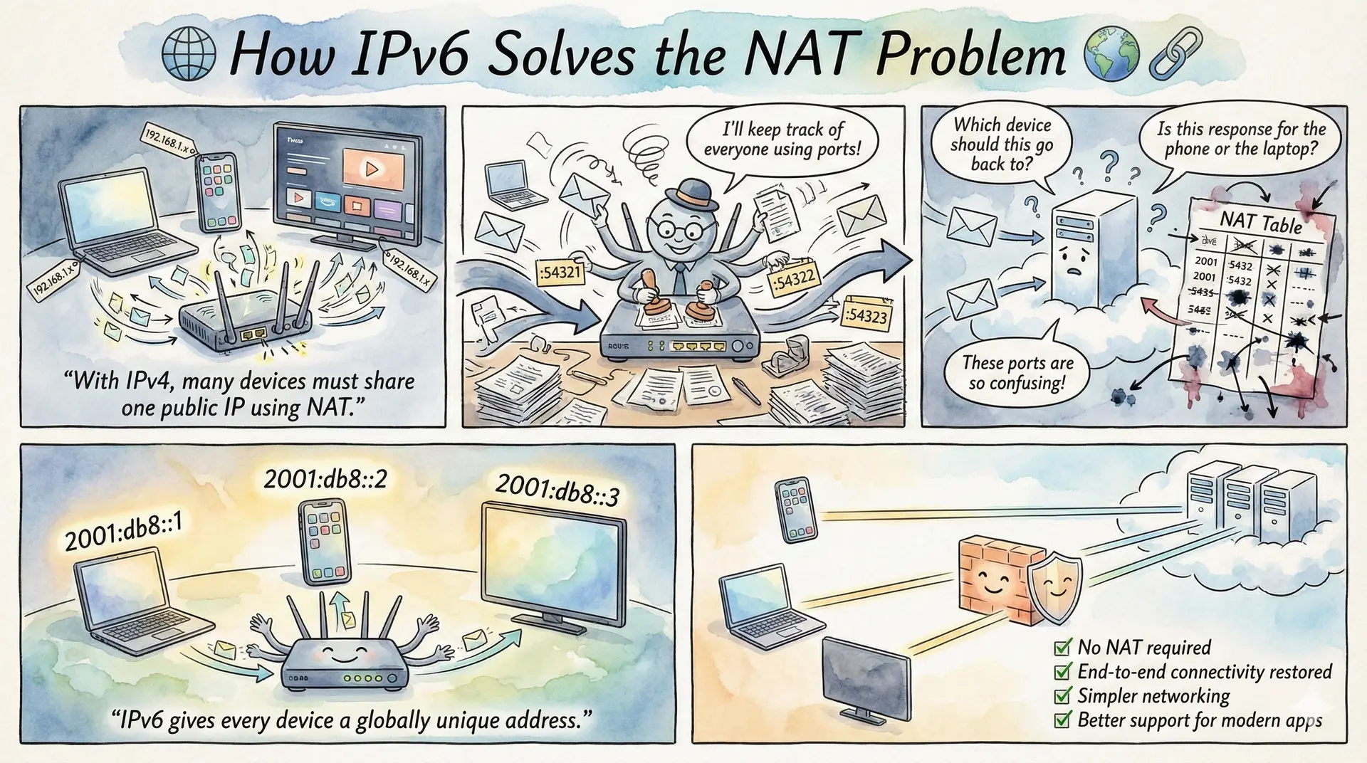 How IPv6 Solves the NAT Problem