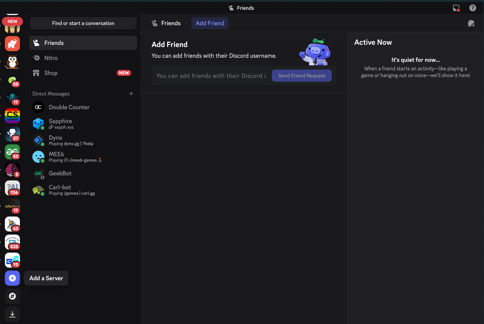 Add a Discord server
