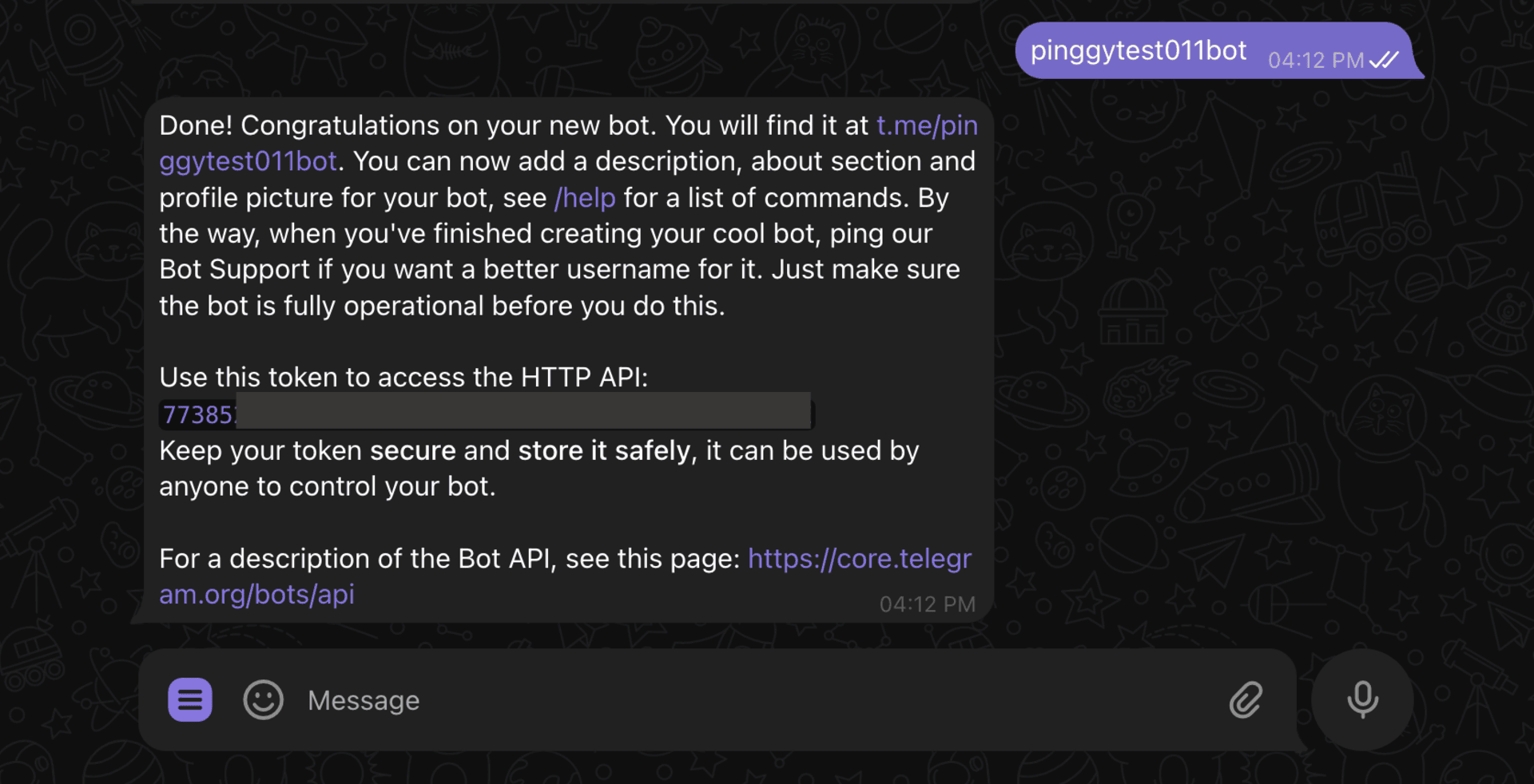 bot token