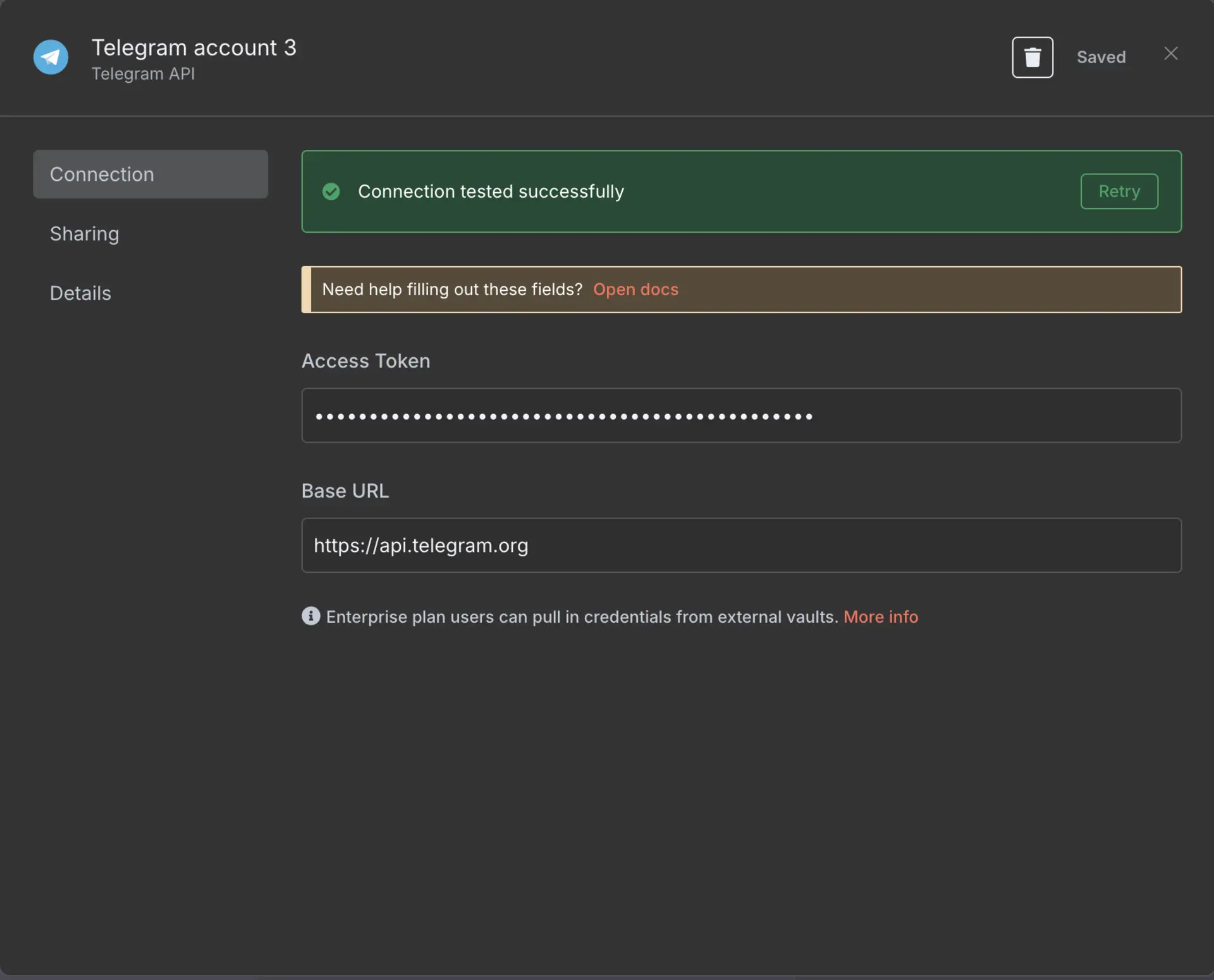 create new credential