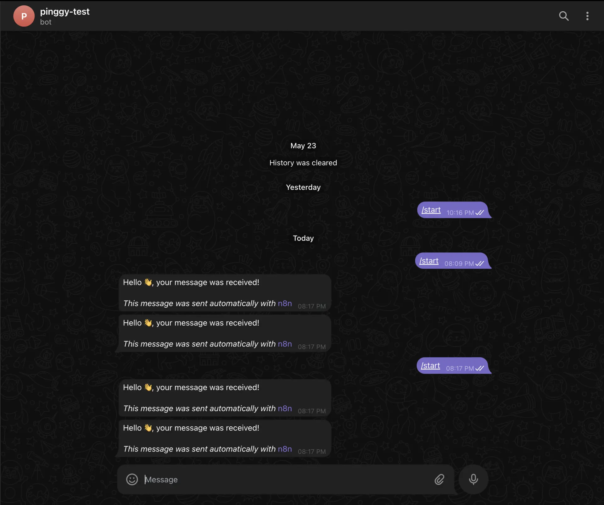 testing the automation