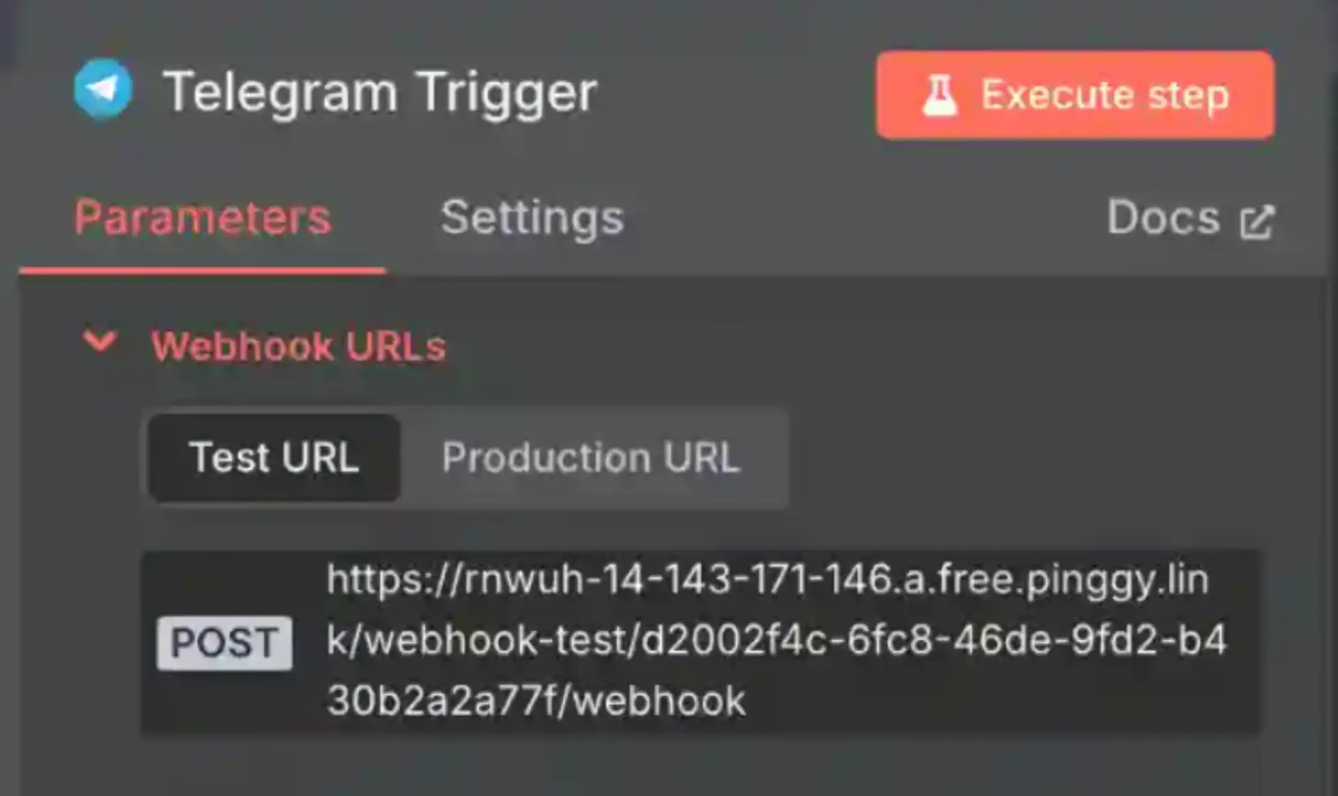 N8n Telegram Integration With Pinggy N8n Telegram Integration With Pinggy