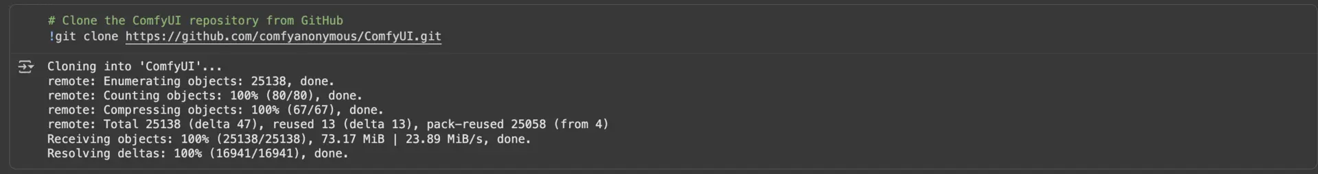 Clone ComfyUI Repository