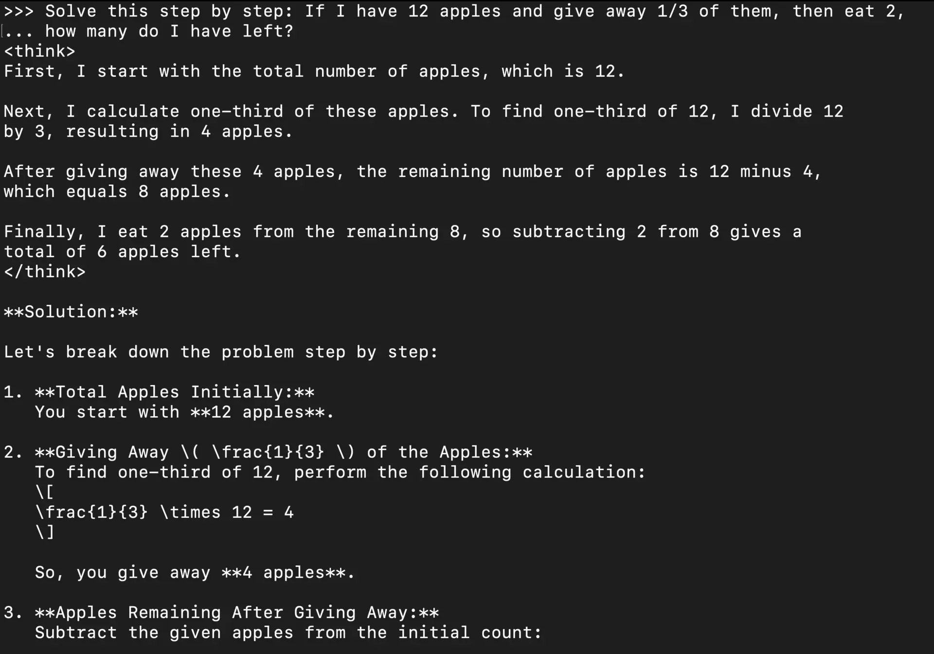 DeepSeek-R1 Try reasoning tasks1