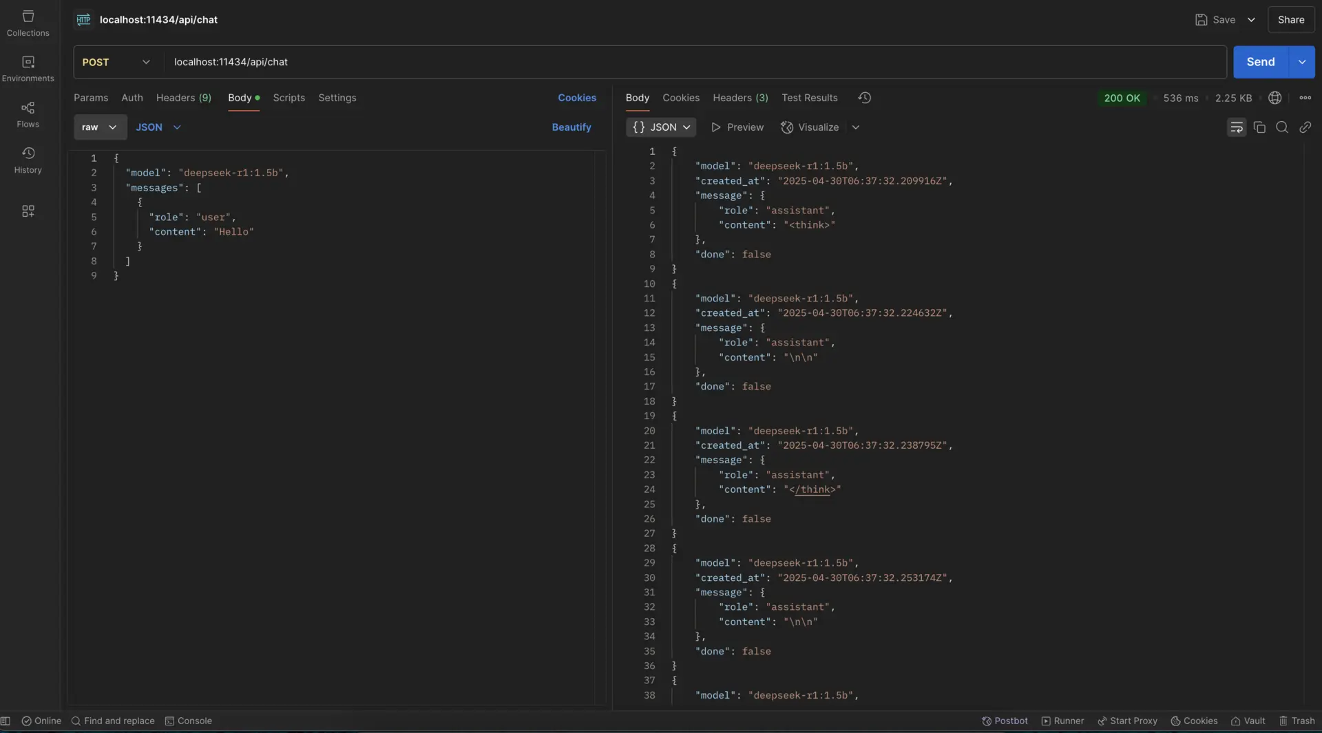 Send requests with curl
