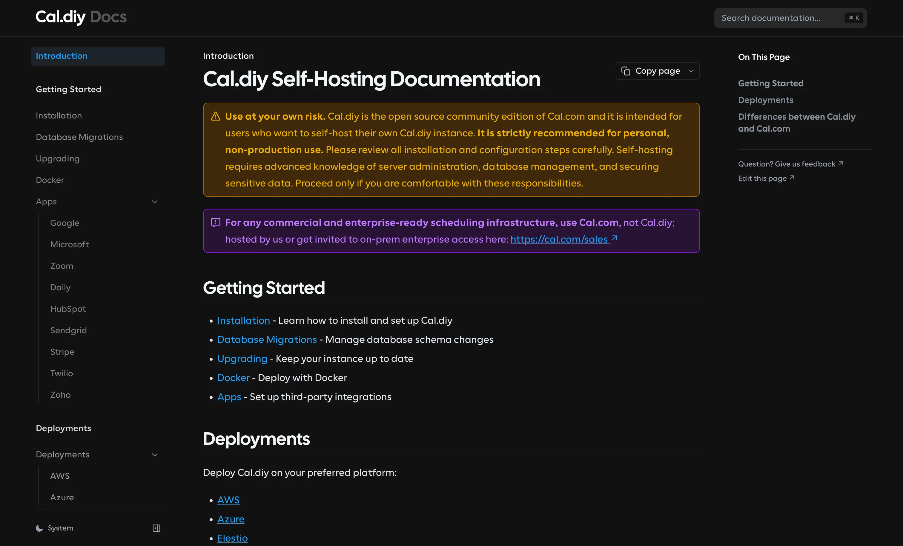 Cal.diy repository on GitHub showing the MIT license and 47.8k stars
