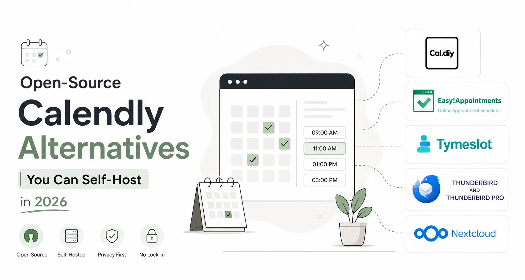 Open-Source Calendly Alternatives You Can Self-Host in 2026