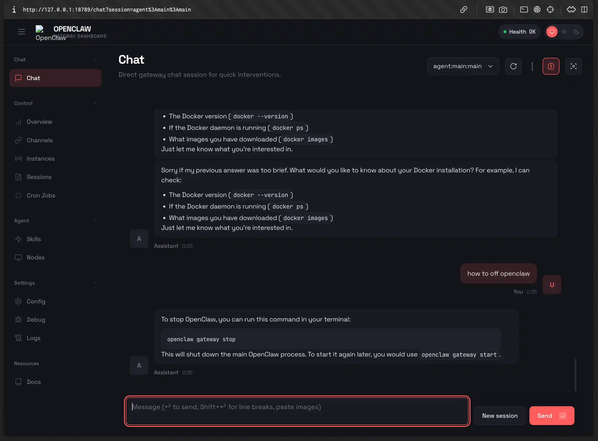 OpenClaw Gateway Running on Port 18789