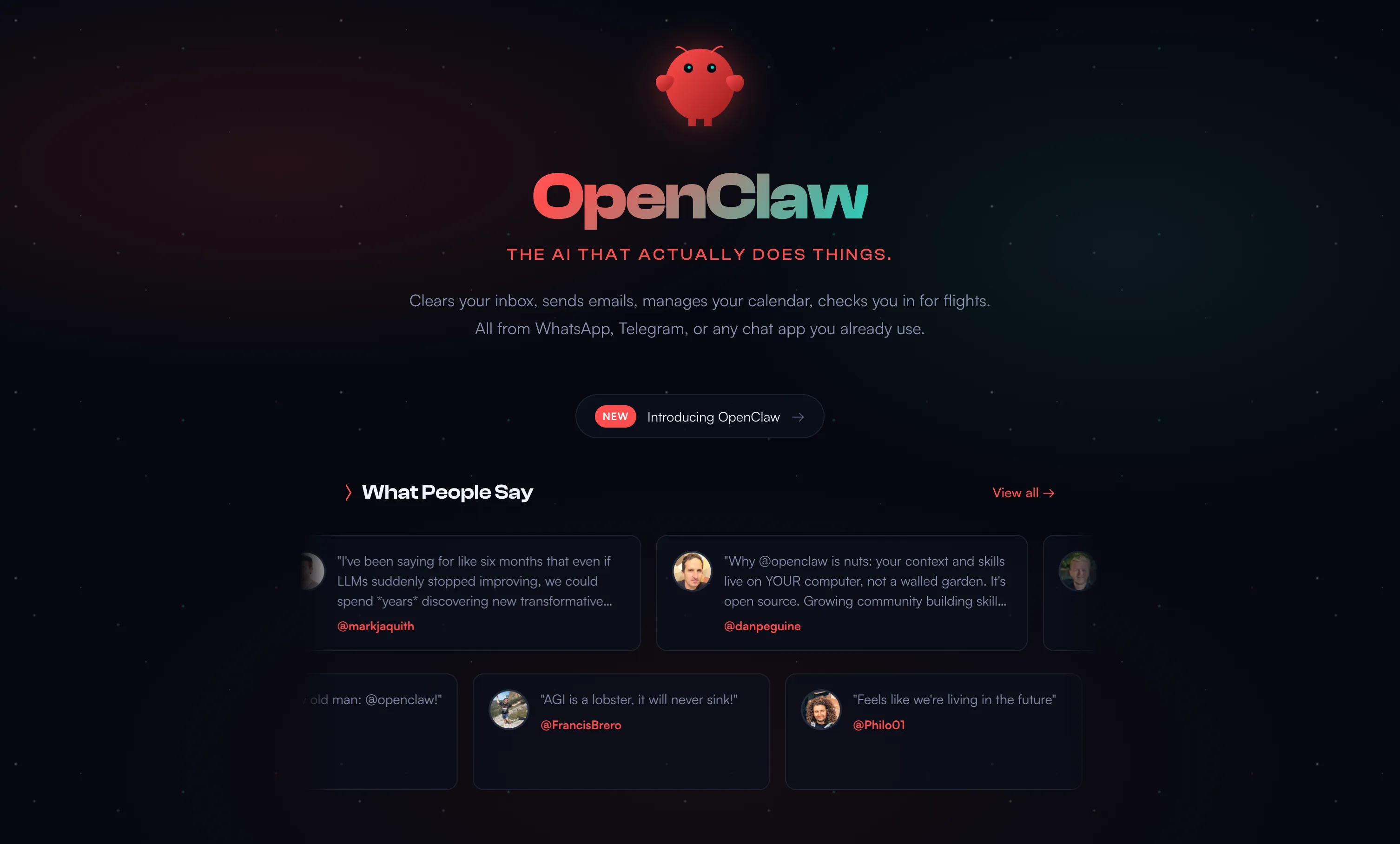 Chat with OpenClaw