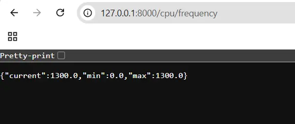 FastAPI application to monitor CPU metrices