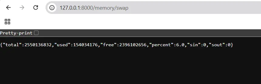 FastAPI application to monitor Memory metrices