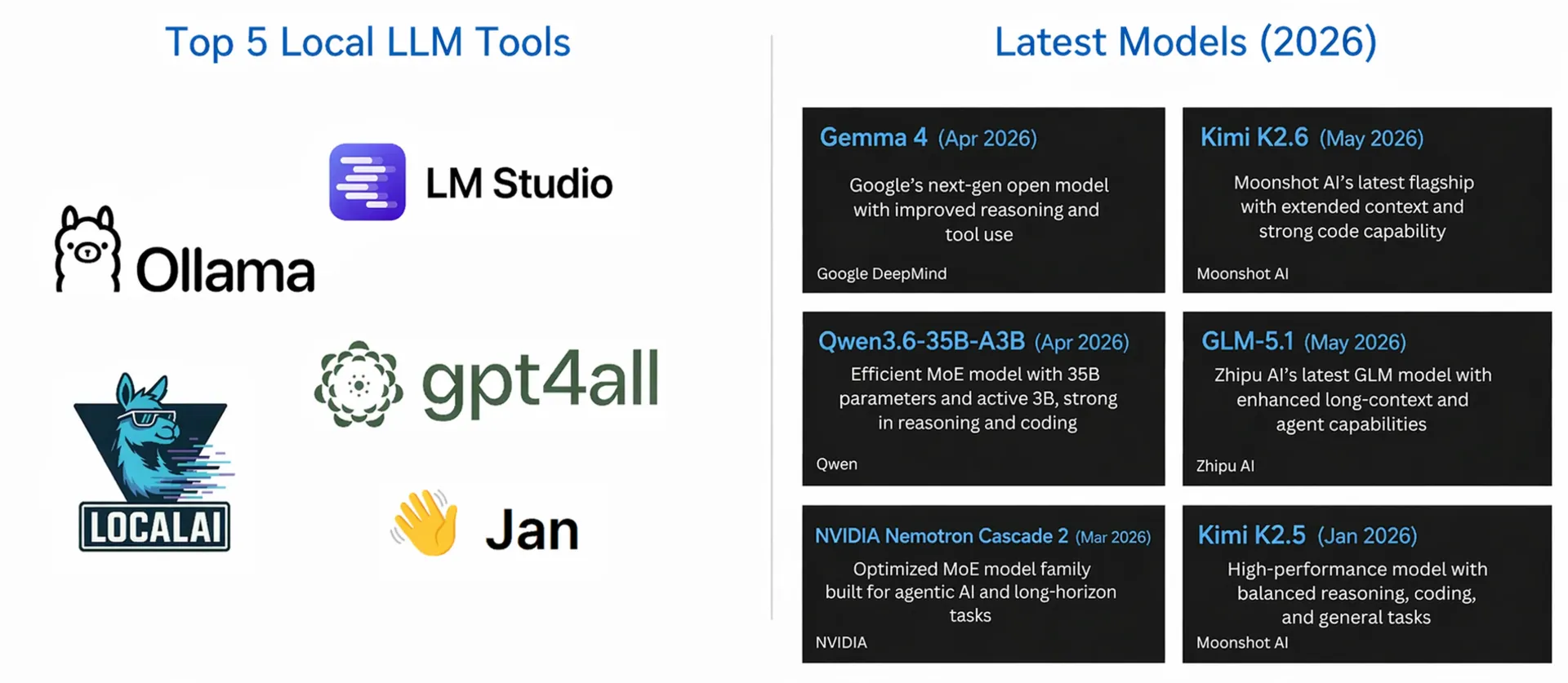 Top 5 Local LLM Tools And Models In 2026