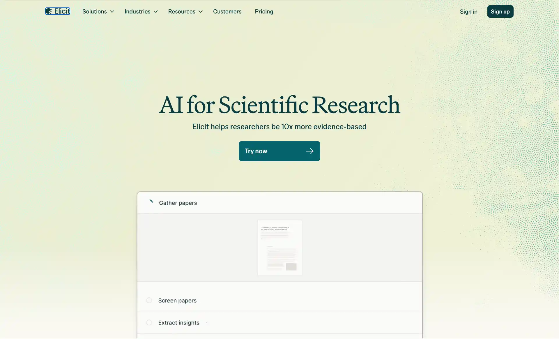Elicit AI Research Assistant