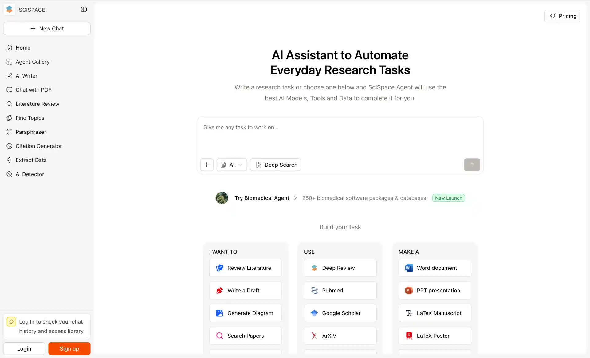 SciSpace AI Research Platform