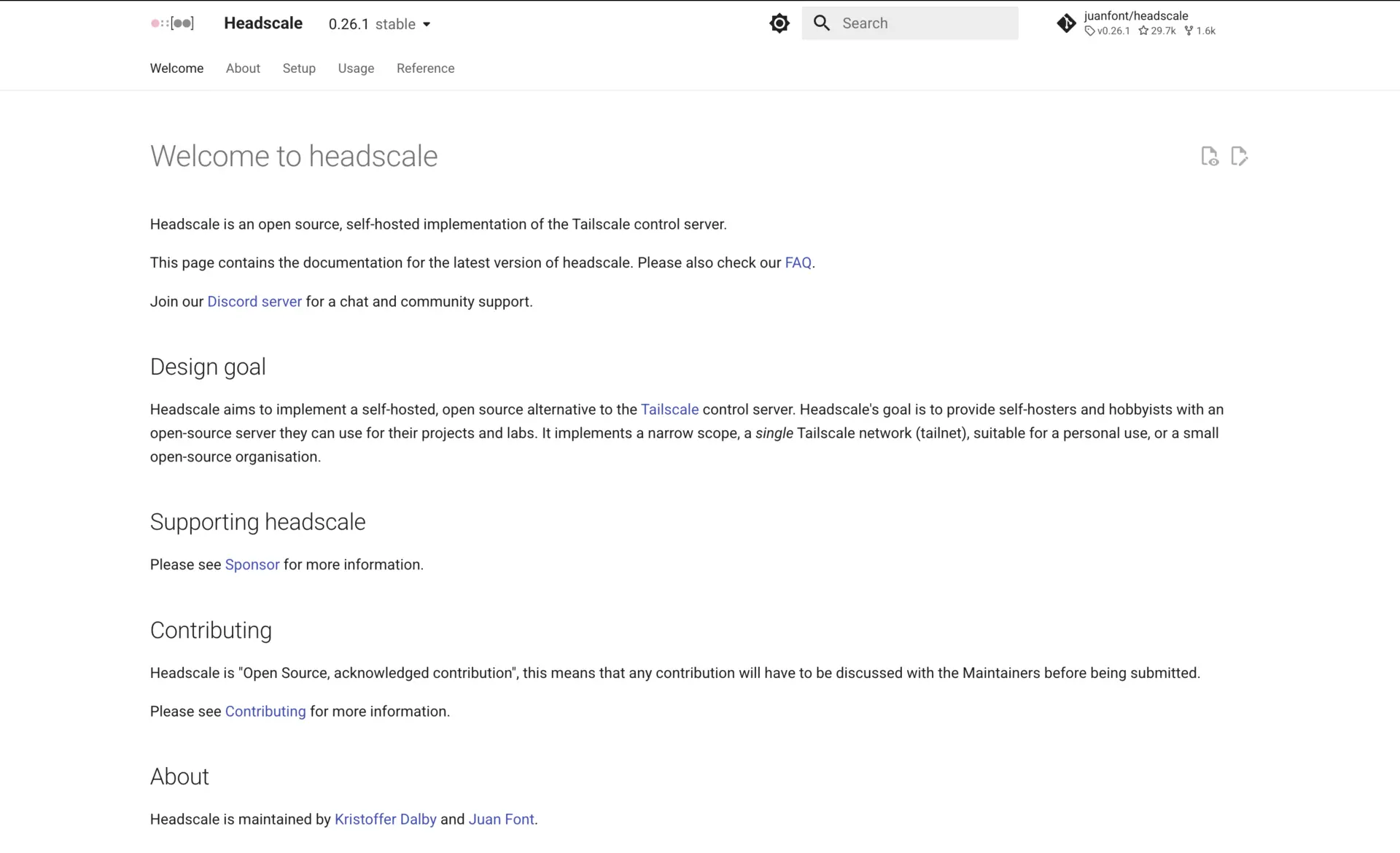Headscale - Open source Tailscale control server
