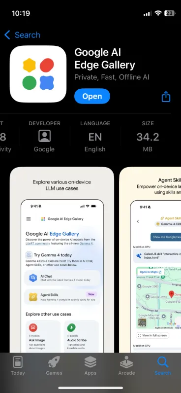 google ai app