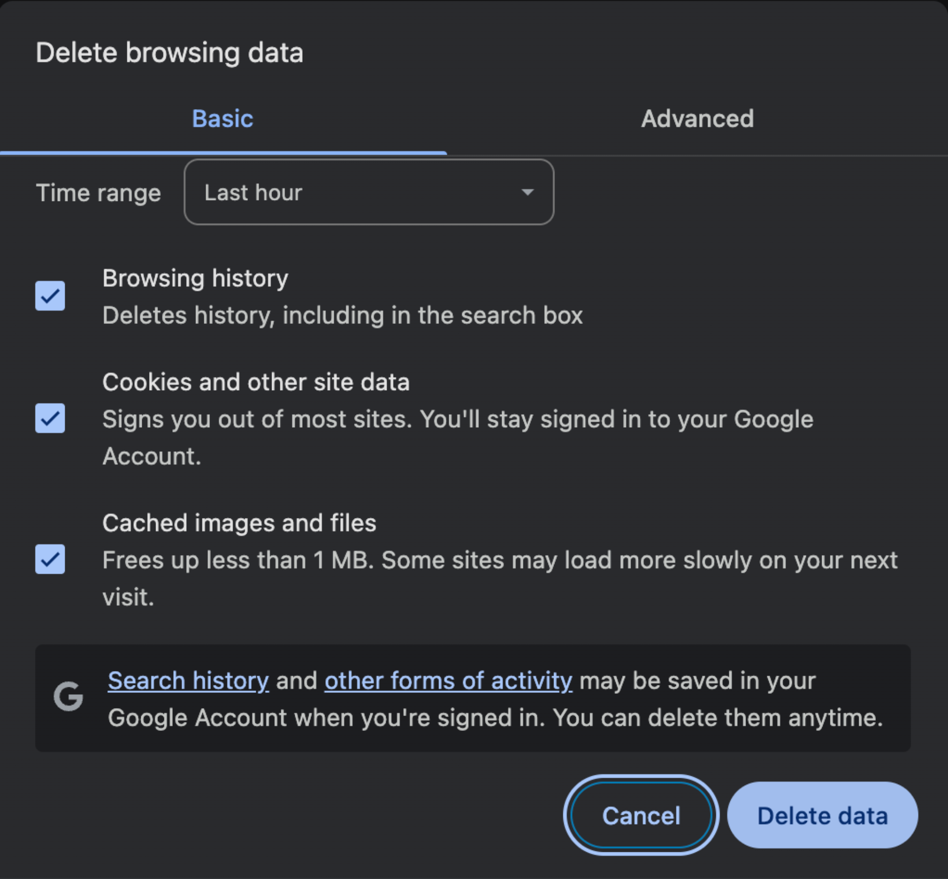 Clear Browser Cache and Cookies