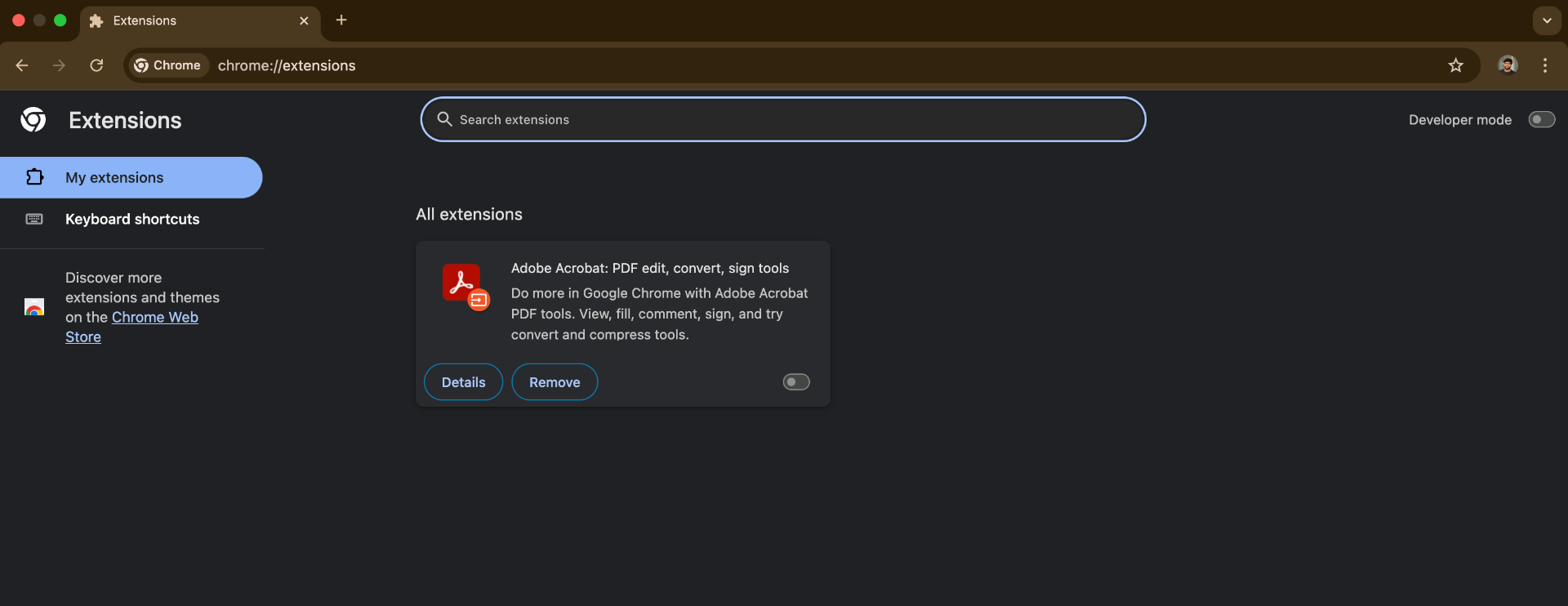 disable Chrome Extensions